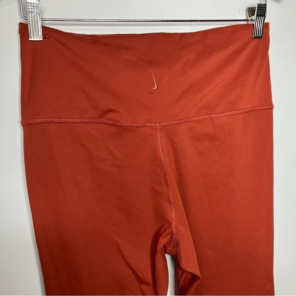 Nike dri-fit yoga 7/8 high waist tights size large burnt orange - Picture 4 of 8